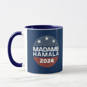 Madame Kamala Harris 2024 för president Patriotic Mugg