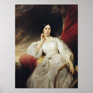 Madame Malibran i Role of Desdemona, 1830 Poster