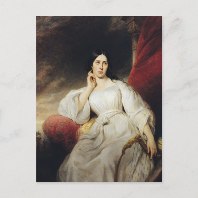 Madame Malibran i Role of Desdemona, 1830 Vykort (Framsida)