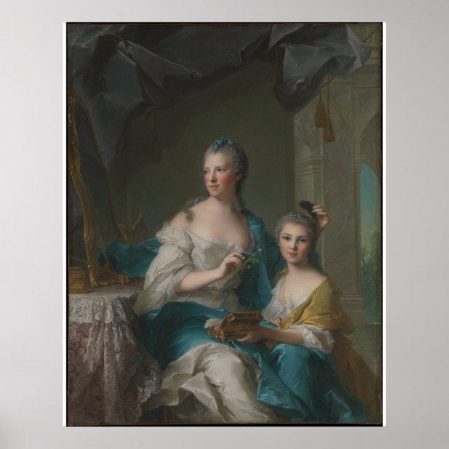 Madame Marsollier och hennes dotter Poster (Framsidan)