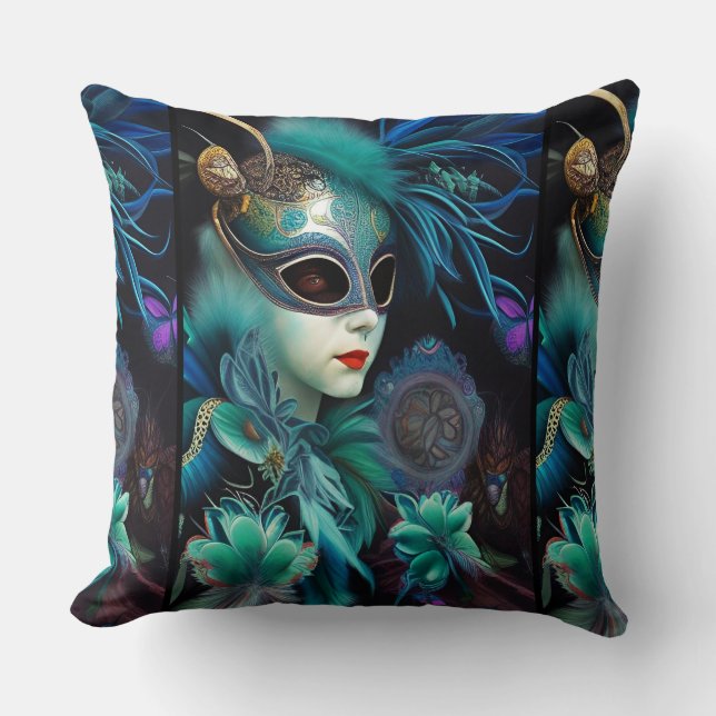 Madame MasqueraTeal Kudde (Framsida)