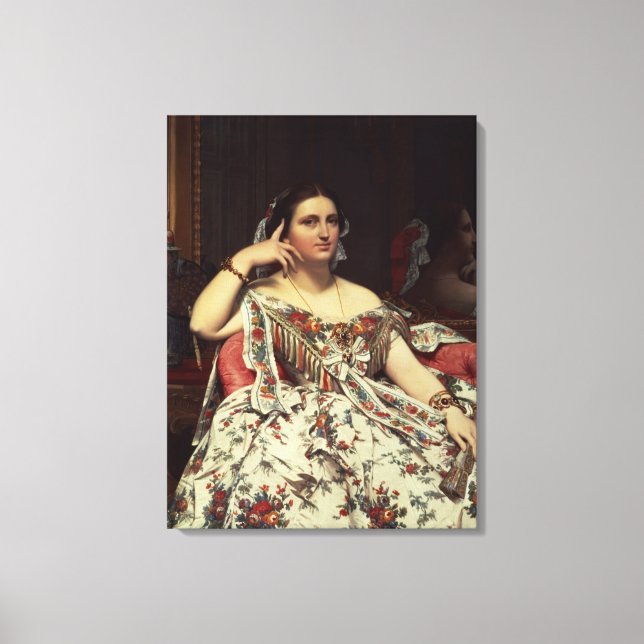 Madame Moitessier, 1856 Canvastryck (Framsida)