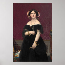 Madame Moitessier - Jean-Auguste- Ingres Fine Art Poster