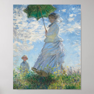 Madame Monet och Hennes son (1875) Claude Monet Ar Poster