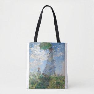 Madame Monet och Hennes son av Claude Monet Tygkasse