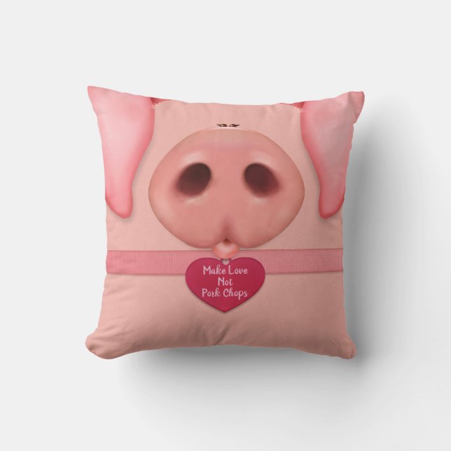 Madame Piggy Dekorativ kudde (Framsida)