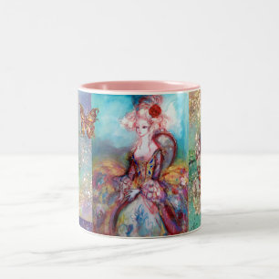 MADAME POMPADOUR/BUTTERFLY I GULD SPARKLES Två-Tonad MUGG