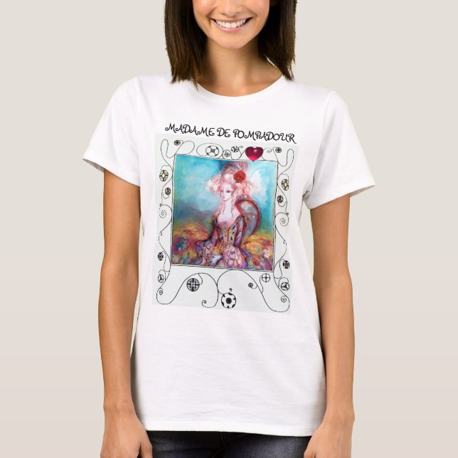 MADAME POMPADOUR,Elegant Beauty Mode T-shirt (Framsida)