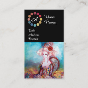 MADAME POMPADOUR MAKEUP ARTIST FÄRG PALETTE VISITKORT