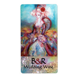 MADAME POMPADOUR MONOGRAM Bröllop Vin Fraktsedel