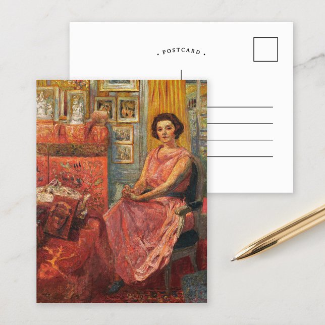 Madame Reine Bénard | Édouard Vuillard Vykort (Skapare uppladdad)