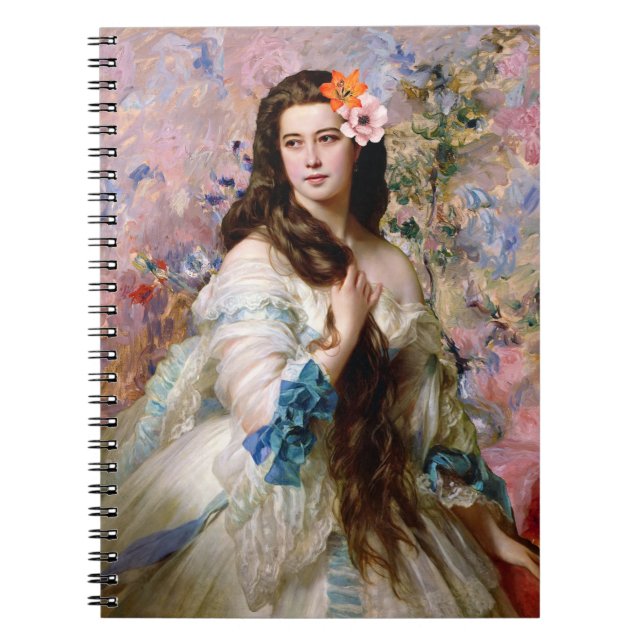 Madame Rimsky med blommor Anteckningsbok (Framsidan)
