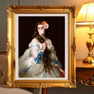 Madame Rimsky med två blommor Fototryck