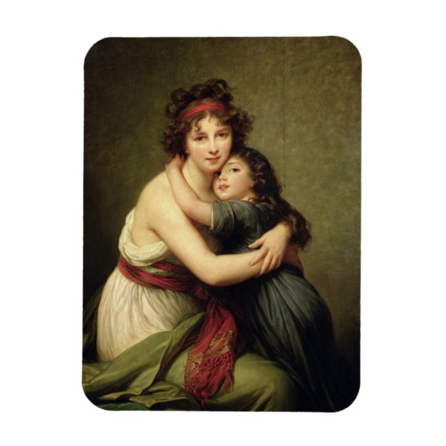 Madame Vigee-Lebrun och hennes dotter Magnet (Vertikal)