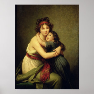 Madame Vigee-Lebrun och hennes dotter Poster