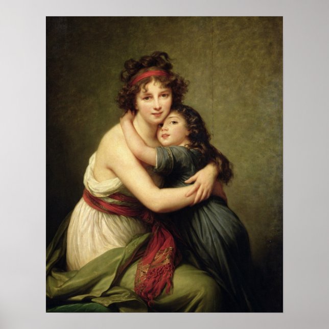 Madame Vigee-Lebrun och hennes dotter Poster (Framsidan)