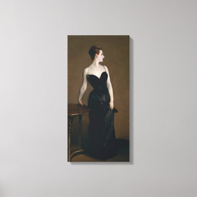 Madame X av John Singer Sargent Canvastryck (Framsida)