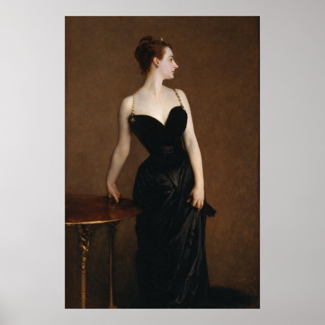 Madame X av John Singer Sargent Poster (Framsidan)