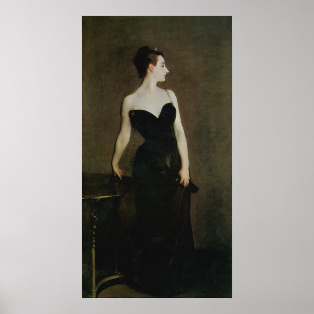 Madame X av John Singer Sargent Poster (Framsidan)