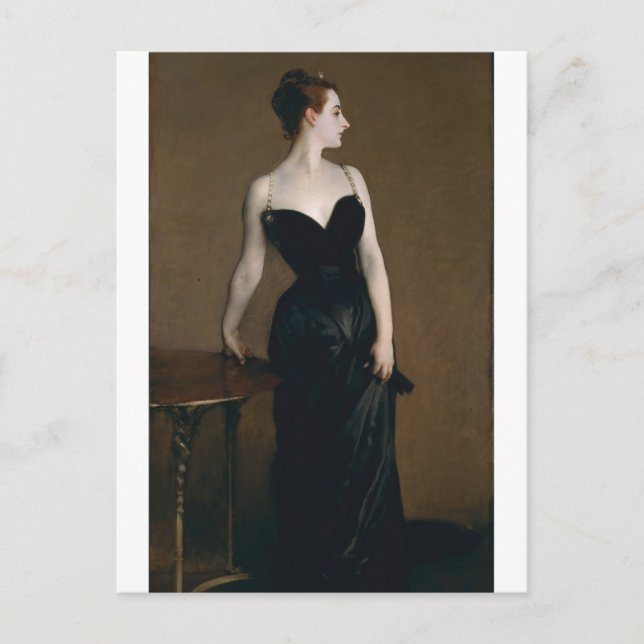 Madame X av John Singer Sargent Vykort (Framsida)