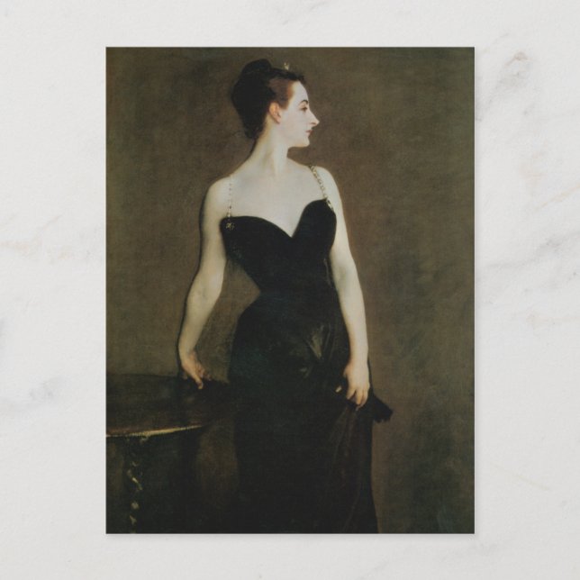 Madame X av John Singer Sargent Vykort (Framsida)