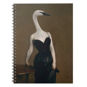 Madame X har en liten bärbar Nacke Anteckningsbok