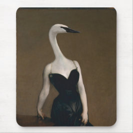 Madame X har en swanlik Nacke Mousepad Musmatta