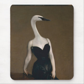 Madame X har en swanlik Nacke Mousepad Musmatta