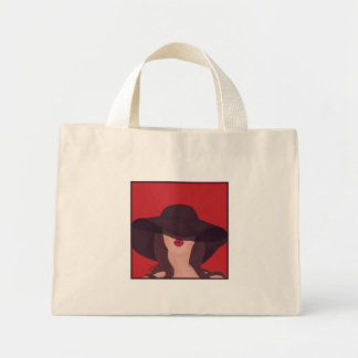 Madamemoiselle illustration mini tygkasse