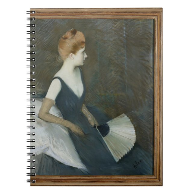 MadamMarthe Le Tellier sitta på en soffa Anteckningsbok (Framsidan)