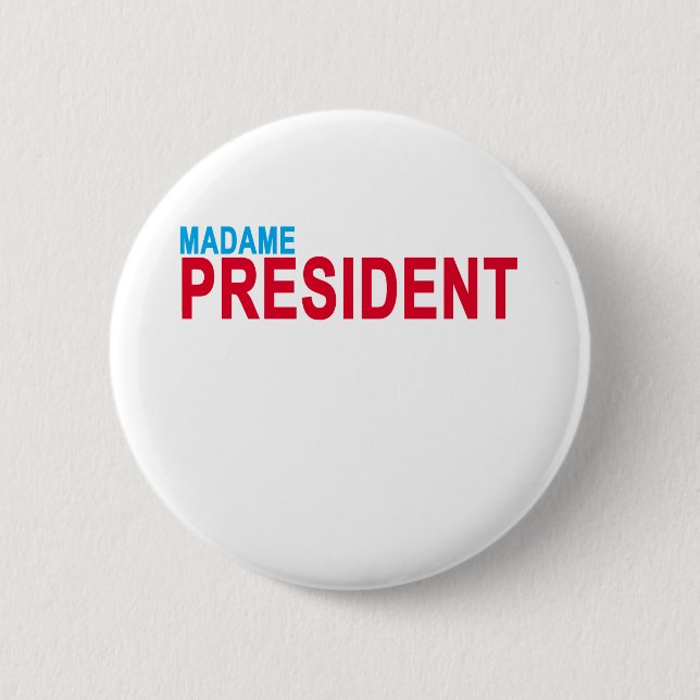 Madampresident. Knapp (Framsida)