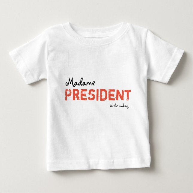 Madampresidentbaby/småbarnklänning T-shirt (Framsida)