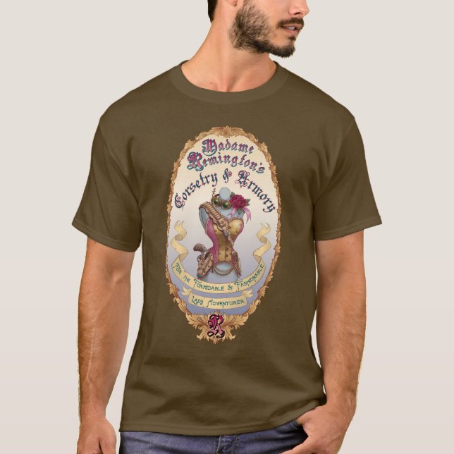 MadamRemingtons Corsetry & Armory Tee Shirt (Framsida)