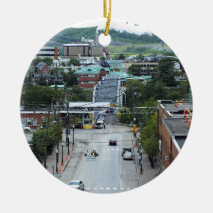 Madawaska Maine Julgransprydnad Keramik