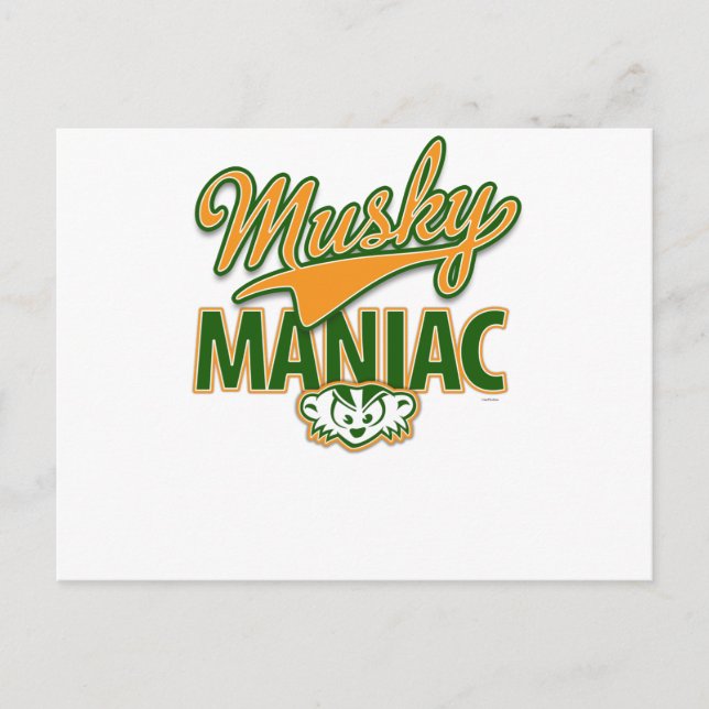 MadBadger MUSKY Vykort (Framsida)