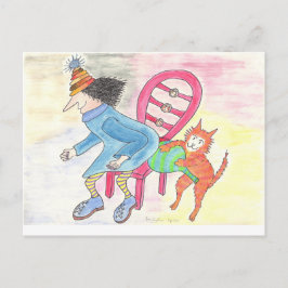 MadCatWoman & WHopeeCushionCat Nr.1 Vykort