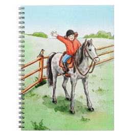 Mädchen beim Reiten Anteckningsbok