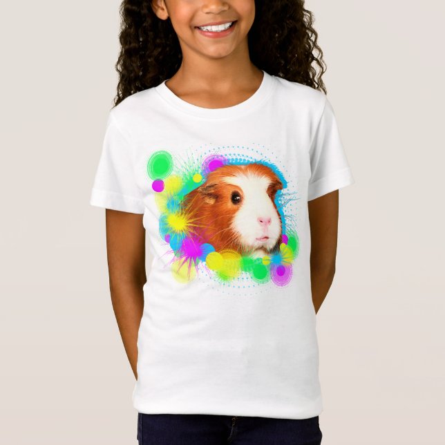 Mädchen T-Shirt mit Meerschweinchen (Framsida)