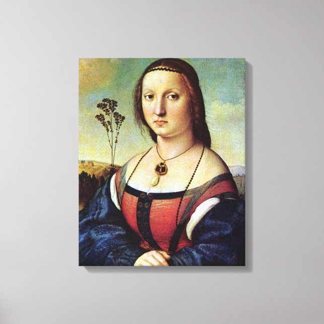 Maddalena Doni - Raphael - c1506 Canvastryck (Framsida)