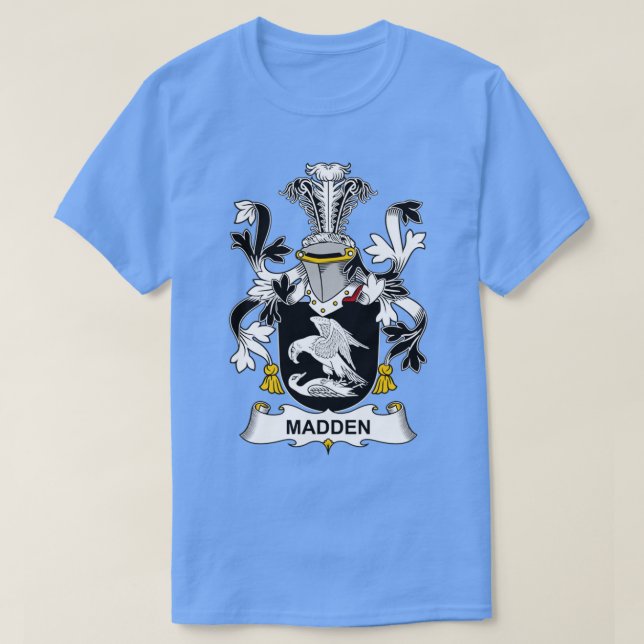 Madden Coat of Arms Family Crest  T Shirt (Design framsida)