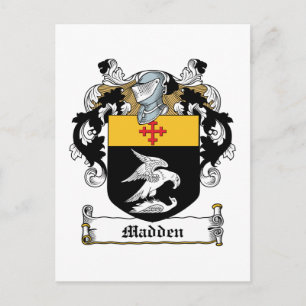 Madden Family Crest Vykort