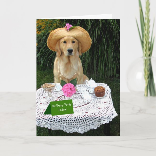 Maddi trädgårdsfest födelsedag-2 tack kort (Framsida)