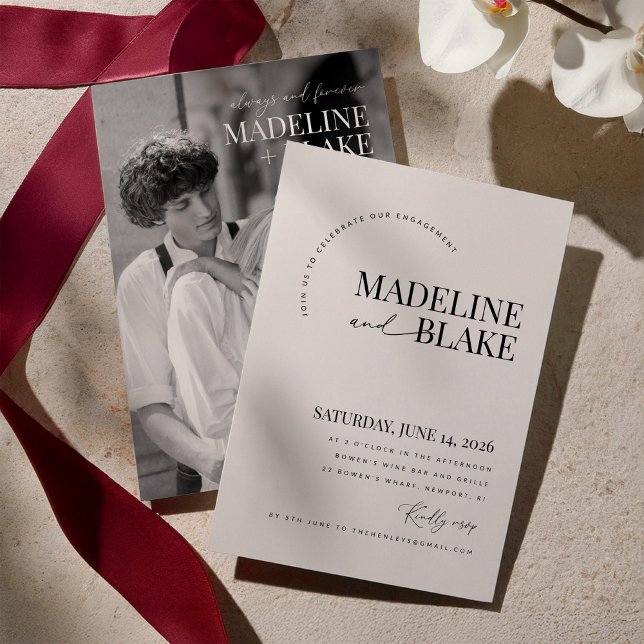 MADDIE Engagement Party Invitation Inbjudningar (Skapare uppladdad)