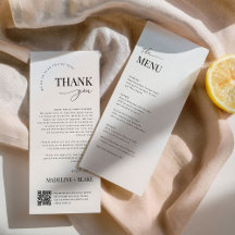 MADDIE Wedding Thank You Note with QR Code