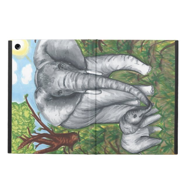 Maddie's Elephants iPad Air-fodral Air Skal (Utsidan)