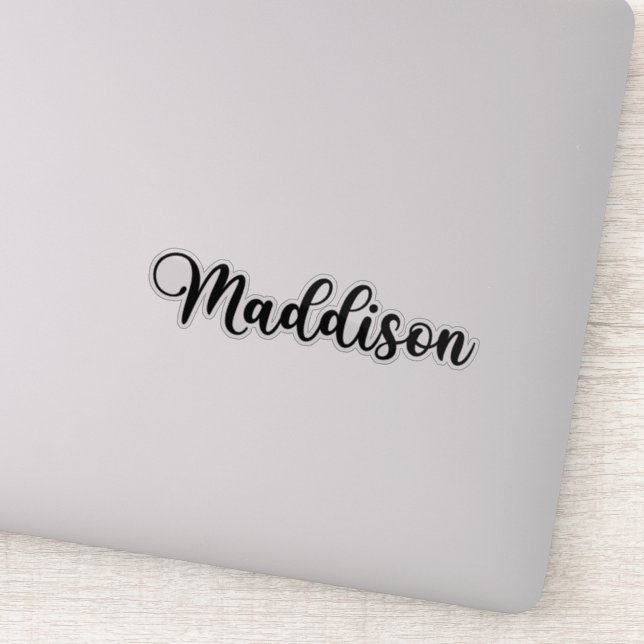 Maddison Namn - handskriven kalligrafi Klistermärken (Detalj)