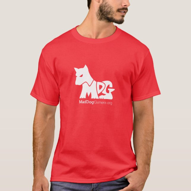 MadDogGamers mörkT-tröja Tee Shirt (Framsida)