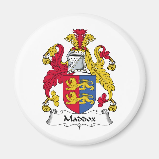 Maddox Family Crest Magnet (Framsidan)
