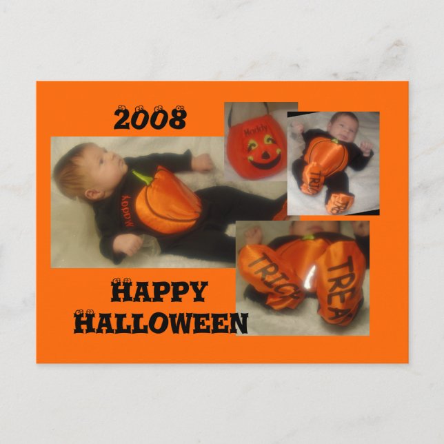 maddy halloween ... vykort (Framsida)