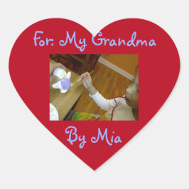 Made bara för din hjärtklaffare av RoseWrites Hjärtformat Klistermärke